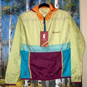 Cotopaxi Teca ColorBlock Half-Zip Windbreaker P2P 19.5 in. Oversized Style